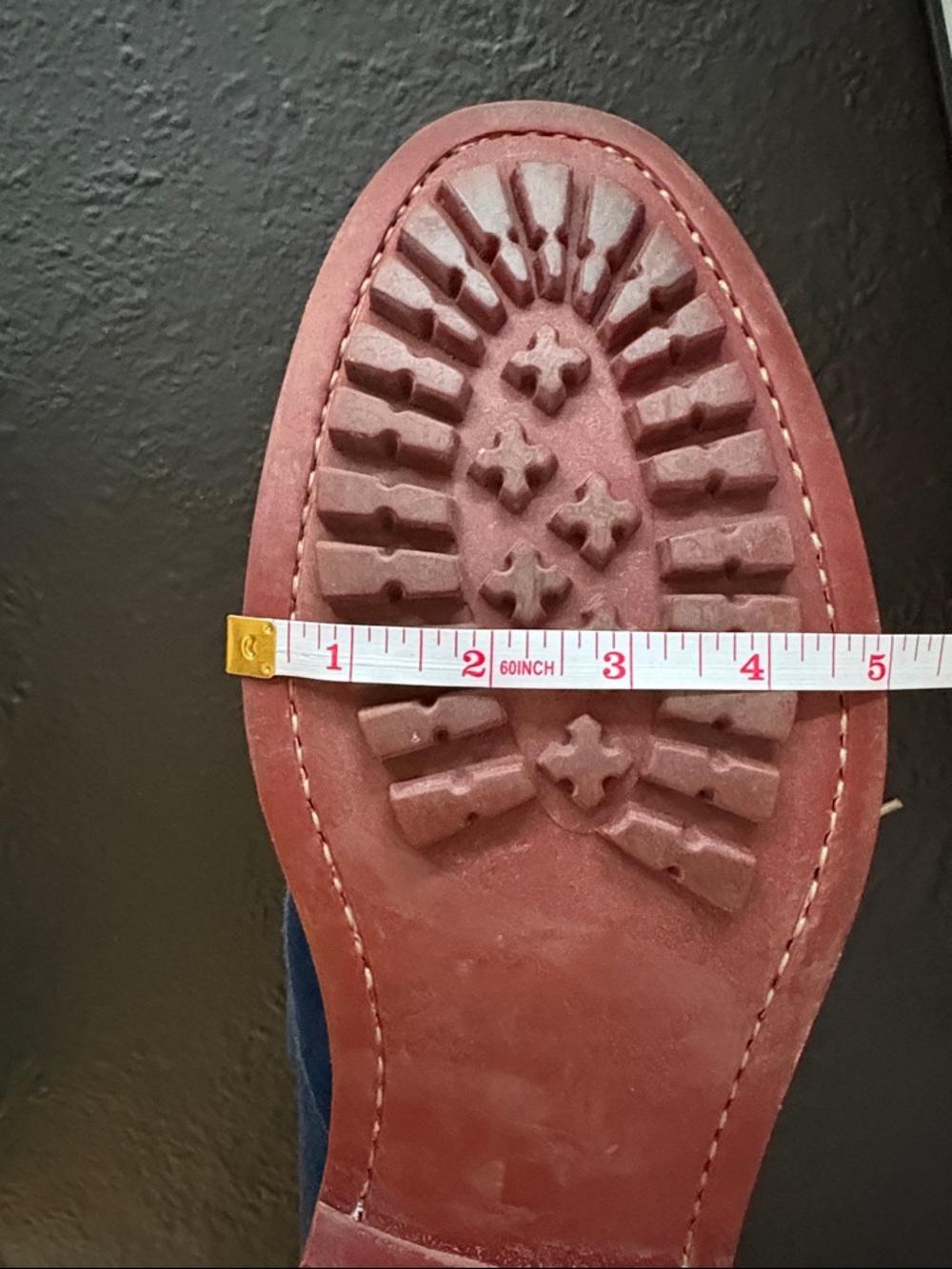 Beckett Simonon Blue Suede Derby Shoes | Lug Sole | Size 12 | Good Condition - Picture 12 of 13